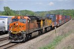 Stack train rolls east through Oakland